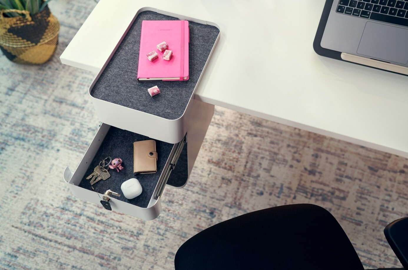 Welke ladekast voor onder het bureau?