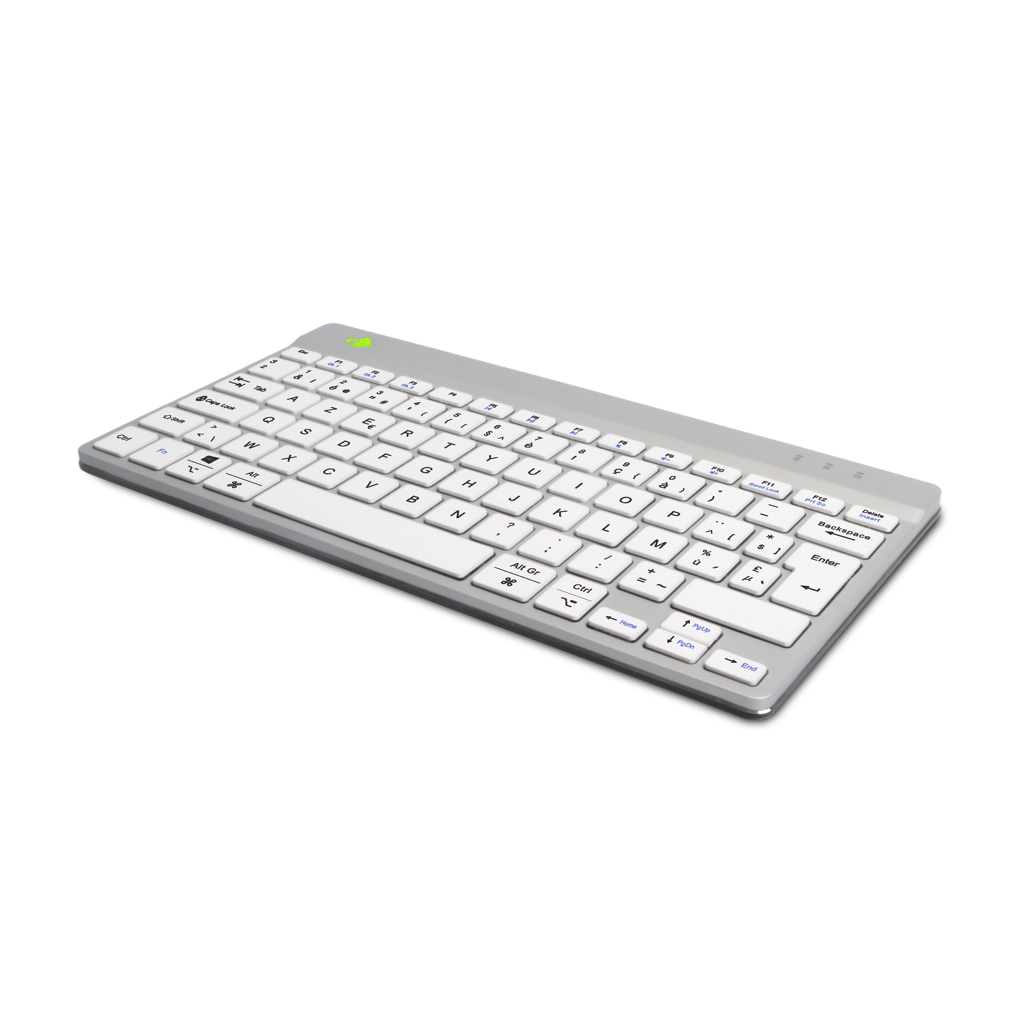 R-Go Compact Break AZERTY (BE) - Blanc - Sans fil Bluetooth