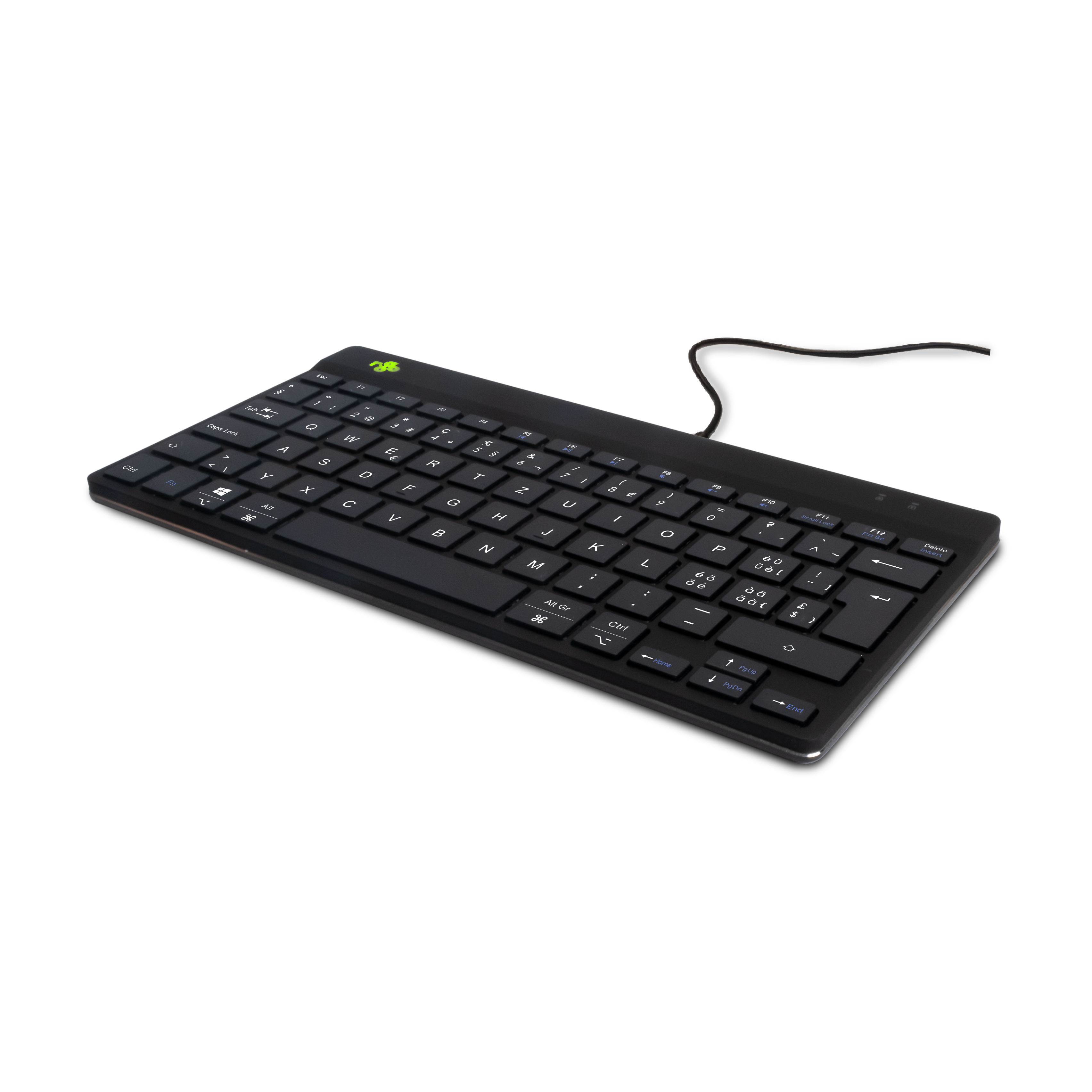 R-Go Compact Break QWERTZ (CH) - Noir - Filaire