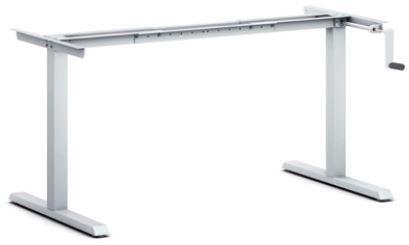 Ergodesk Small Plus Height-adjustable desk (Steel)