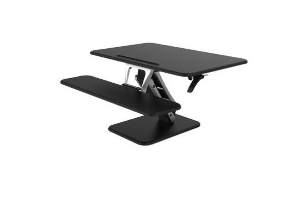 Height-Adjustable Workstation Flexmove Large Black