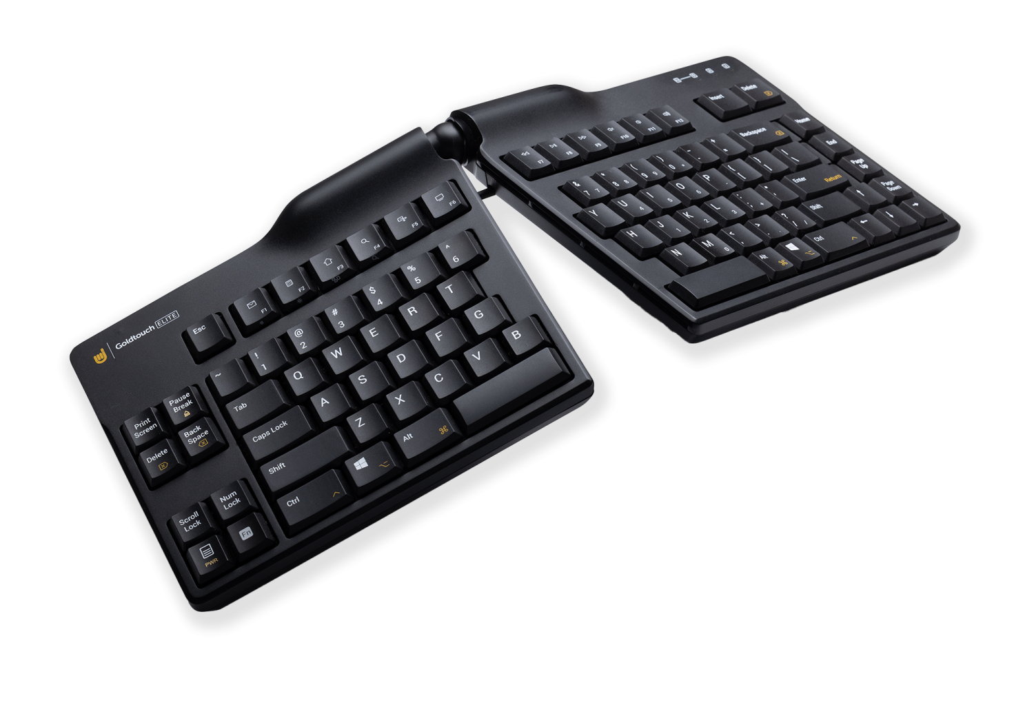 Goldtouch Adjustable V2 – Gesplitst Toetsenbord Zwart QWERTY (US) vooraanzicht