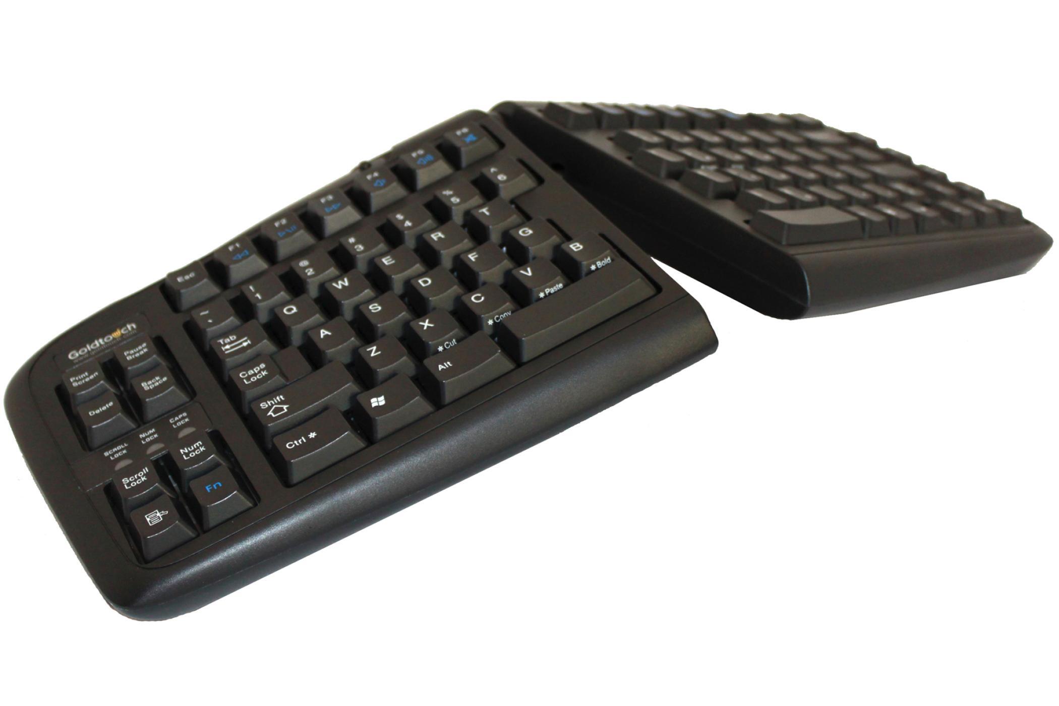 Goldtouch Mac ergonomische Tastatur schwarz US