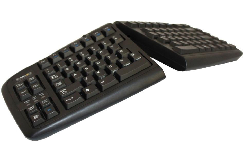 Goldtouch ergonomische Tastatur schwarz DE