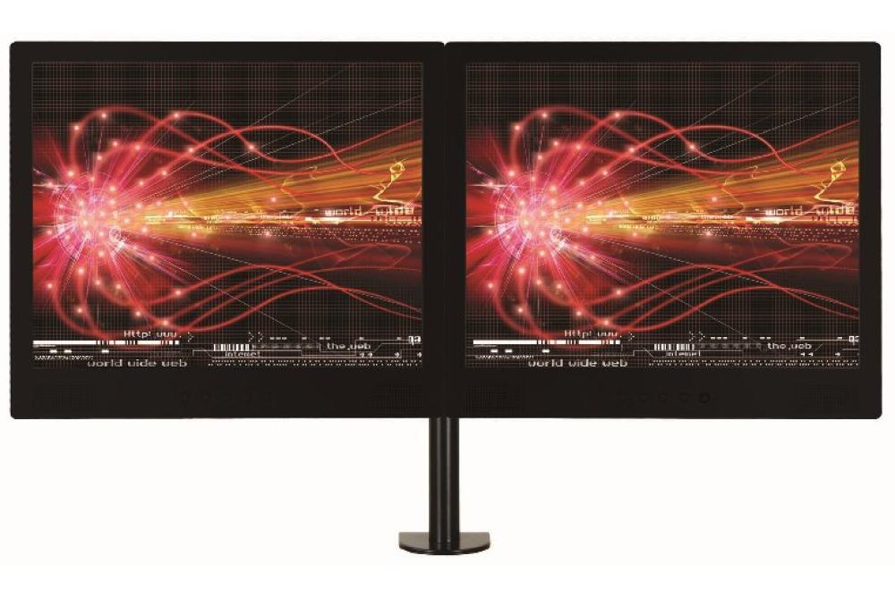 Nero Dual monitorarm zwart