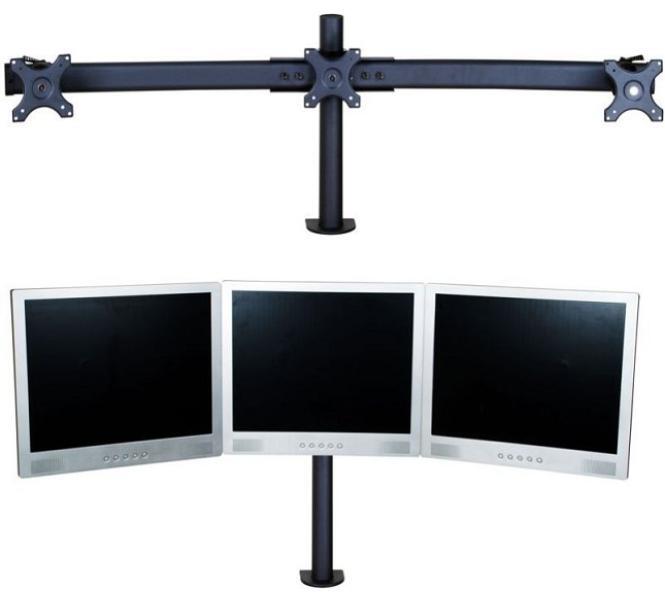 Triple Vision 27" Monitorarm 3 monitore schwarz