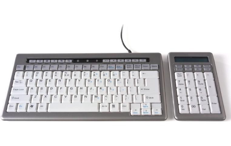 S-Board Set Mini-Tastatur US silber