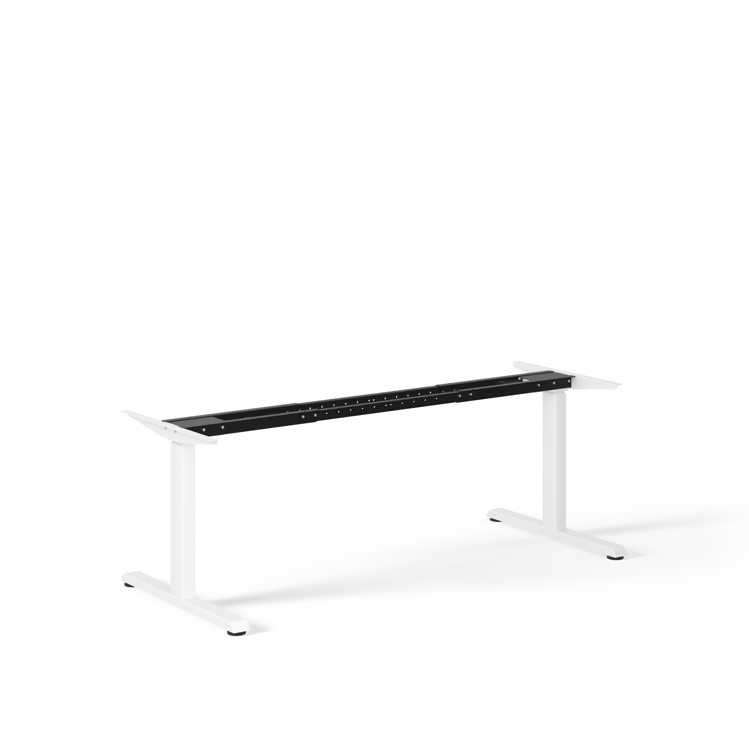 STEELFORCE 1050 Elektrisch zit sta Bureau Onderstel Wit vooraanzicht