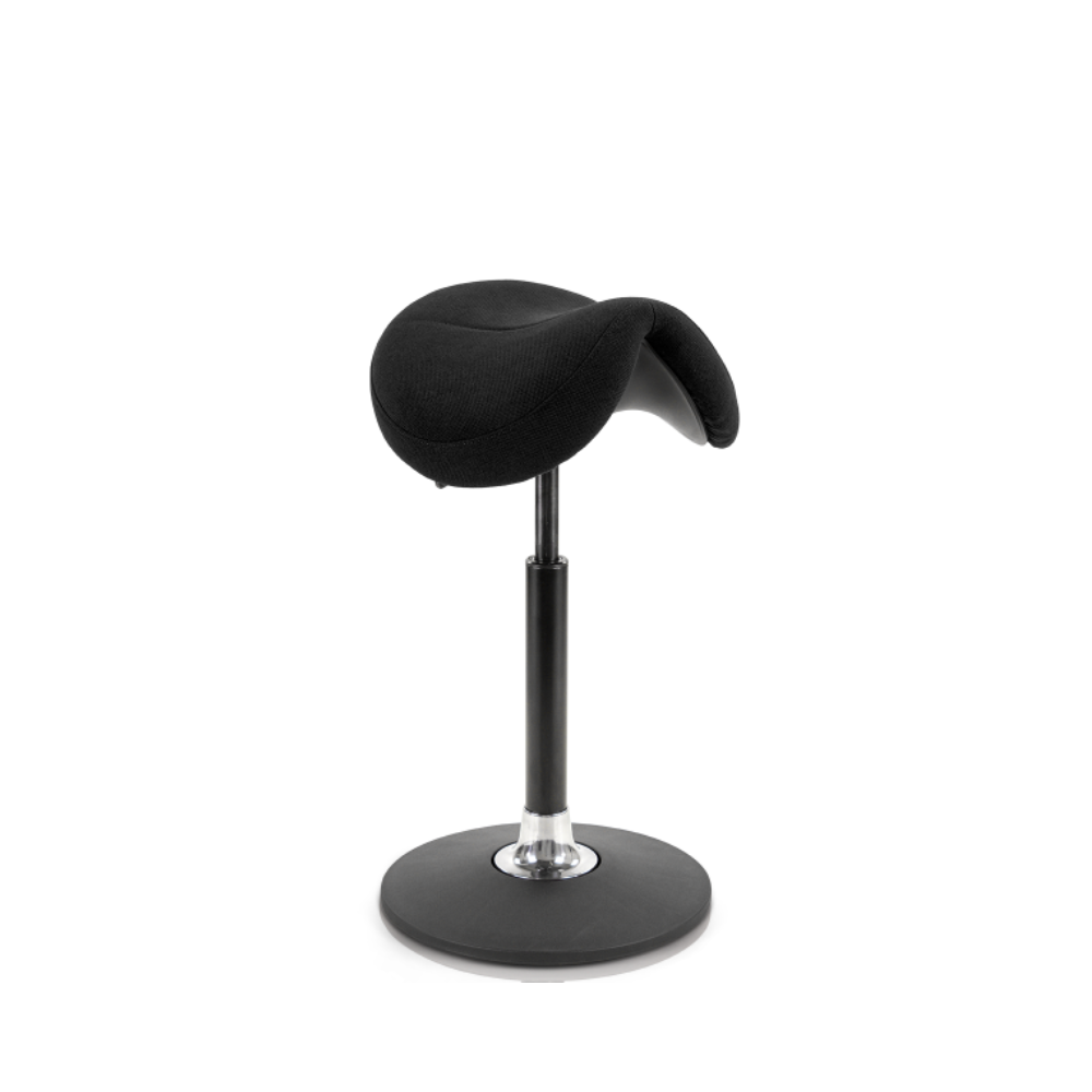 Score Polo Jumper Ergonomische Zadelkruk Trevira Zwart  vooraanzicht