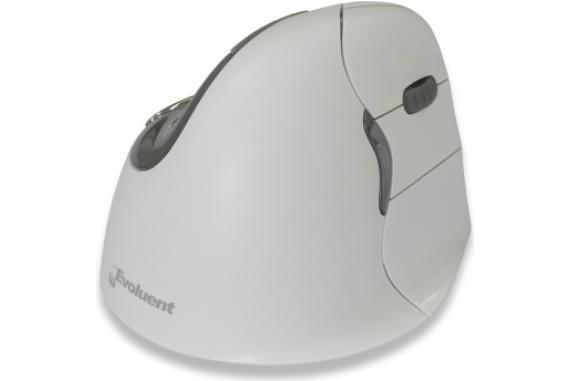 Vertical mouse | Evoluent 4 | White | Grey | Bluetooth | Right-handed