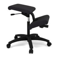 Variér Wing Balans Kneeling Chair with Wheels – Black