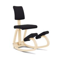 Variér Variable Balans PLUS Kniestoel met Rugleuning – Naturel/Zwart