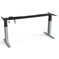 The sit/stand desk 501-23 (Alu)