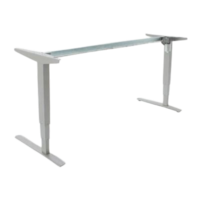 Bureau réglable en hauteur Conset 501-43 (Aluminium)