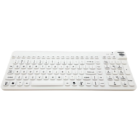 ErgoClean 160 wasserdichte Tastatur US weiß