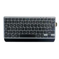 ErgoSlide Kompakt Tastatur US Grau/Schwarz