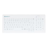 Purekeys medizinische Tastatur Compact Fixed Angle DE weiß