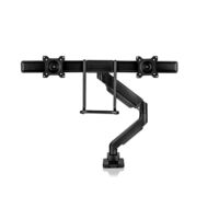 Swing Double Monitor Arm Black