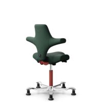 HÅG Capisco 8106 - Select (Gabriel) - Wolle / Polyamid - SC68209 - Dark green - Blush Rose - 200 mm (Sitzhöhe 46-64cm) - Bodengleiter