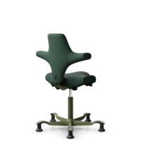 HÅG Capisco 8106 - Select (Gabriel) - Laine / Polyamide - SC68209 - Dark green - Moss Grey - 200 mm (hauteur d’assise 46–64 cm) - Patins