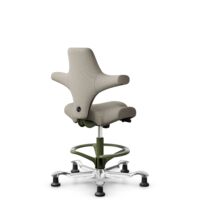 HÅG Capisco 8106 - Capture (Gabriel) - Lana / Poliamida - CPT5103 - Light beige - Moss Grey - 265 mm (seat height 53-79cm) - Glides