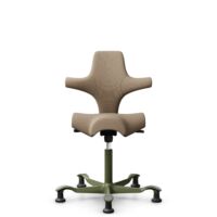 HÅG Capisco 8106 - Select (Gabriel) - Wolle / Polyamid - SC61184 - Light brown - Moss Grey - 265 mm (Sitzhöhe 53-79cm) - Bodengleiter