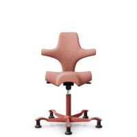 HÅG Capisco 8106 - Select (Gabriel) - Wolle / Polyamid - SC64213 - Light blush - Blush Rose - 265 mm (Sitzhöhe 53-79cm) - Bodengleiter