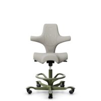 HÅG Capisco 8106 - Steelcut Trio 3 (Kvadrat) - Laine / Polyamide - STT213 - Light beige - Blush Rose - 200 mm (hauteur d’assise 46–64 cm) - Roues souples pour sols durs