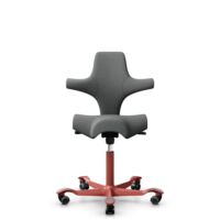 HÅG Capisco 8106 - Cura Loop (Gabriel) - Poliéster reciclados - CLP60109 - Grey - Blush Rose - 150mm (seat height 40–55cm) - Soft castors for hard floors