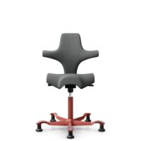HÅG Capisco 8106 - Cura Loop (Gabriel) - Poliester z recyklingu - CLP60109 - Grey - Blush Rose - 200 mm (seat height 46-64cm) - Glides