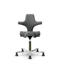 HÅG Capisco 8106 - Cura Loop (Gabriel) - Poliéster reciclados - CLP60109 - Grey - Moss Grey - 150mm (seat height 40–55cm) - Glides