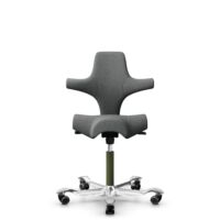 HÅG Capisco 8106 - Cura Loop (Gabriel) - Poliéster reciclados - CLP60109 - Grey - Moss Grey - 265 mm (seat height 53-79cm) - Hard castors for soft floors