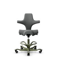 HÅG Capisco 8106 - Cura Loop (Gabriel) - Poliéster reciclados - CLP60109 - Grey - Moss Grey - 265 mm (seat height 53-79cm) - Hard castors for soft floors