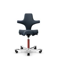 HÅG Capisco 8106 - Cura Loop (Gabriel) - Polyester recyclé - CLP66165 Blue - Blush Rose - 265 mm (hauteur d’assise 53–79 cm) - Roues souples pour sols durs