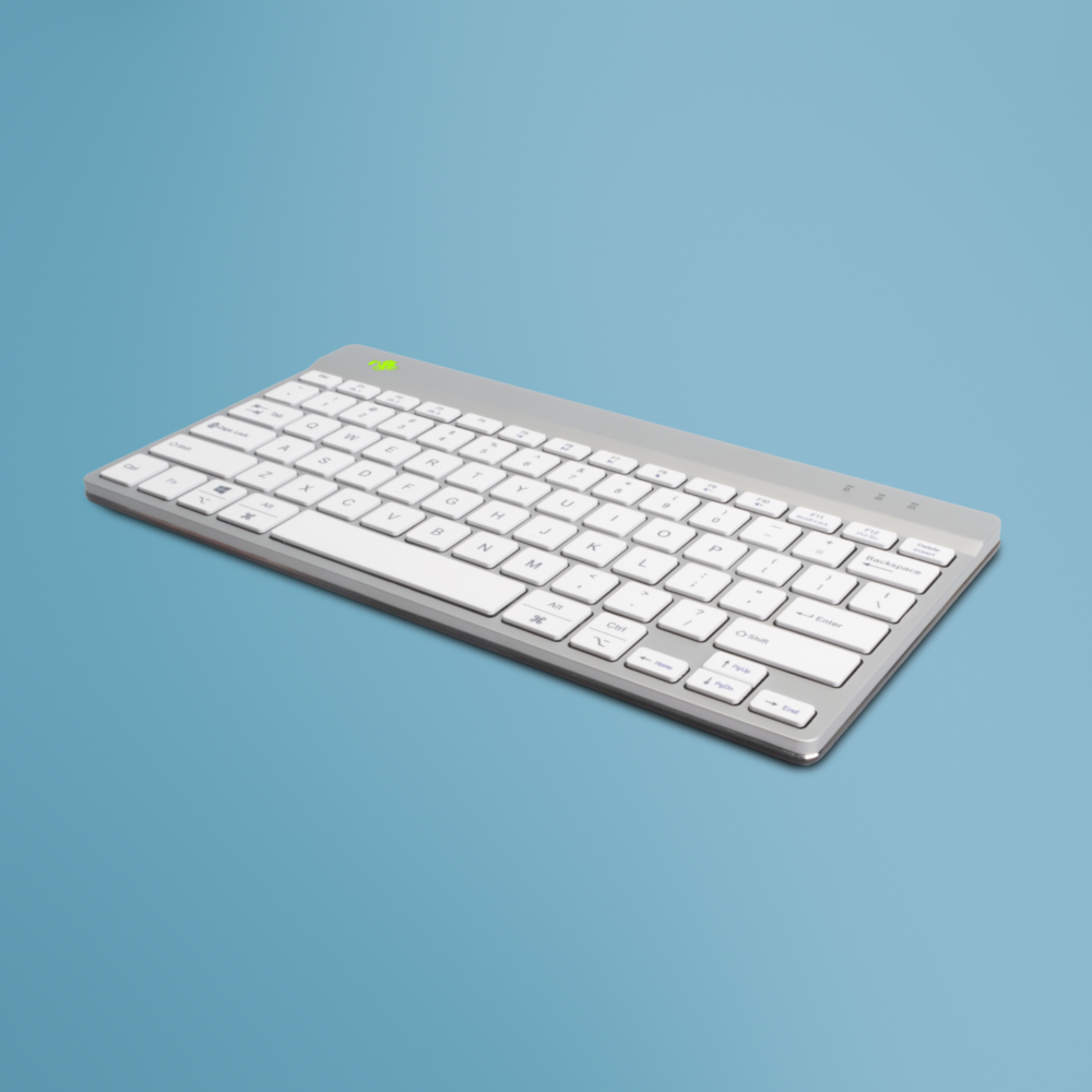 R-Go Compact Break QWERTY (US) - Wit - Bluetooth Draadloos