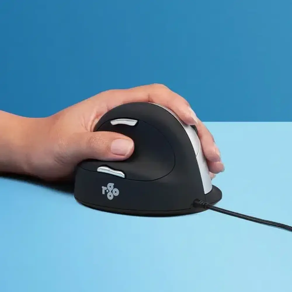 R-Go HE Break Mouse - Large - Left - Wired