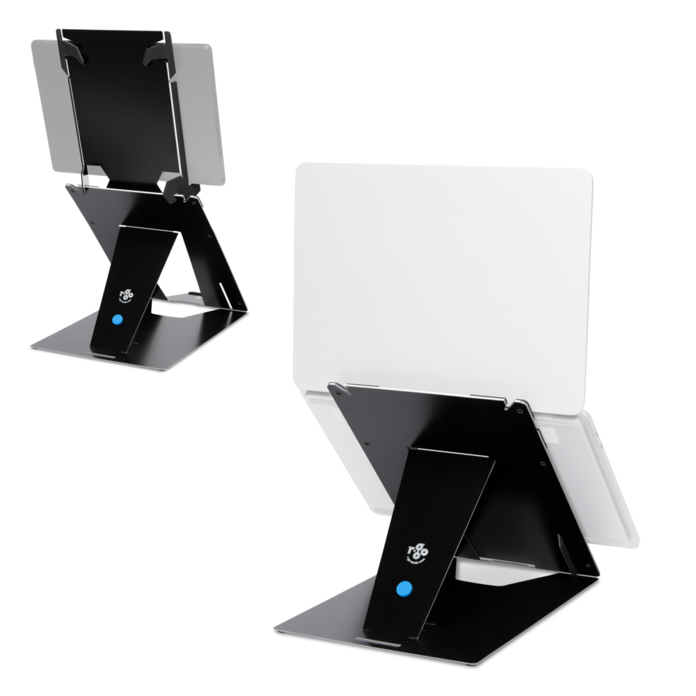 R-Go Riser Duo - Regulowany stojak na laptopa - Czarny