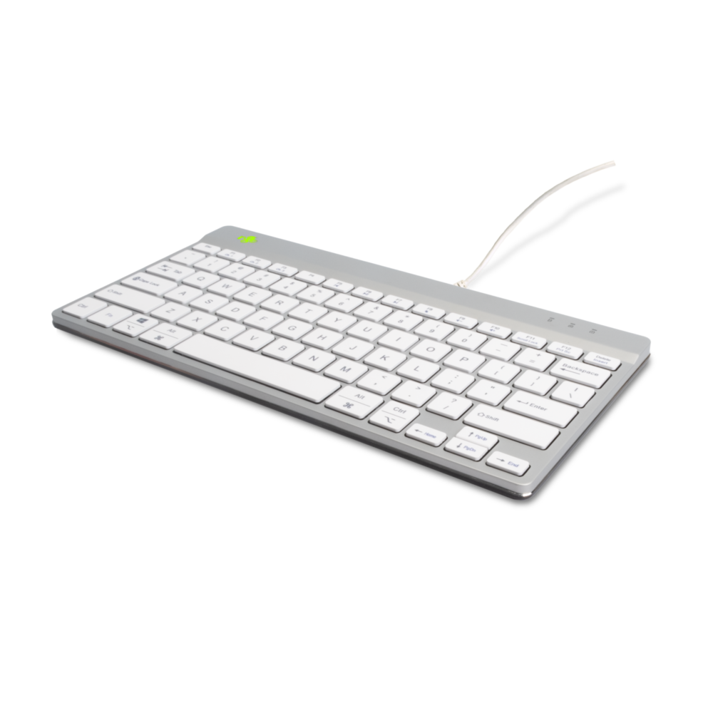 R-Go Compact Break QWERTY (US) - White - Wired