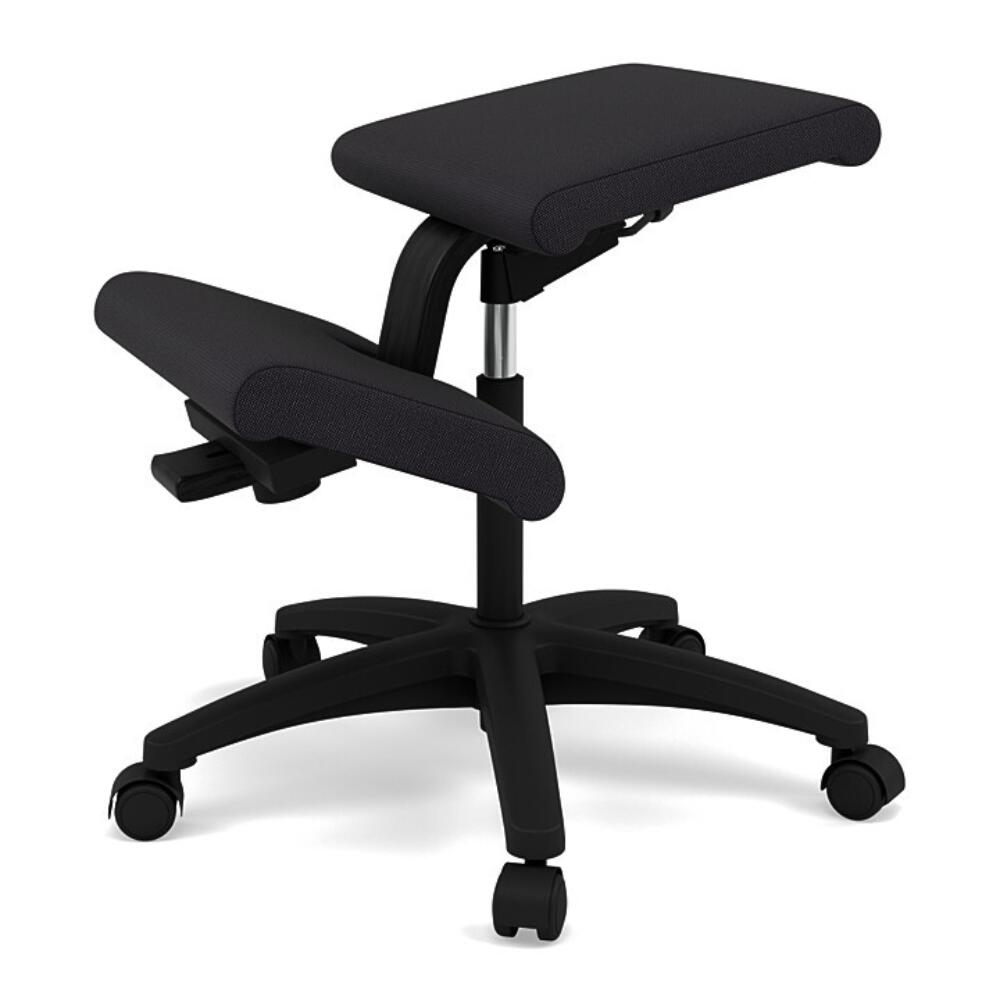 Variér Wing Balans ergonomische kniestoel met wielen Revive Zwart
