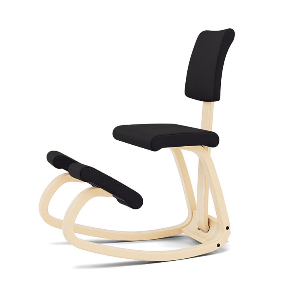 Variér Variable Balans ergonomische kniestoel PLUS Naturel Revive Zwart