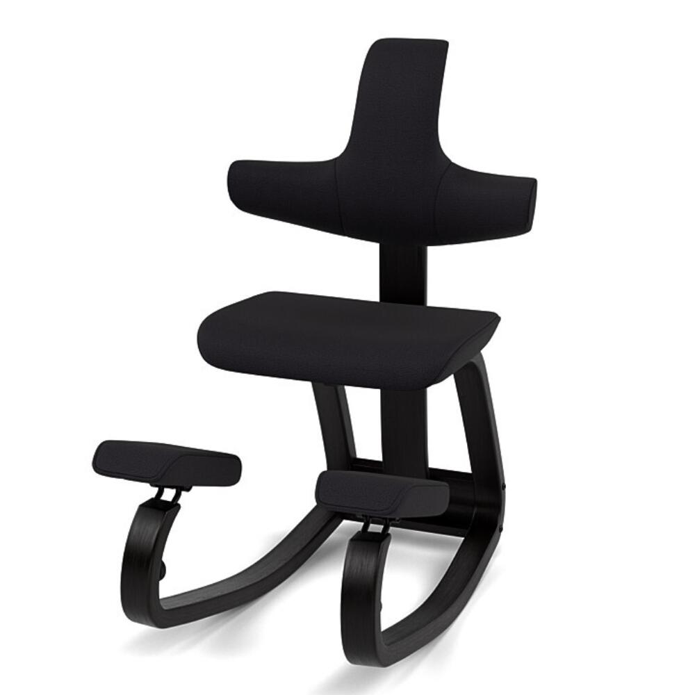 Variér Thatsit Balans Ergonomische Kniestoel met Rugleuning Zwart frame