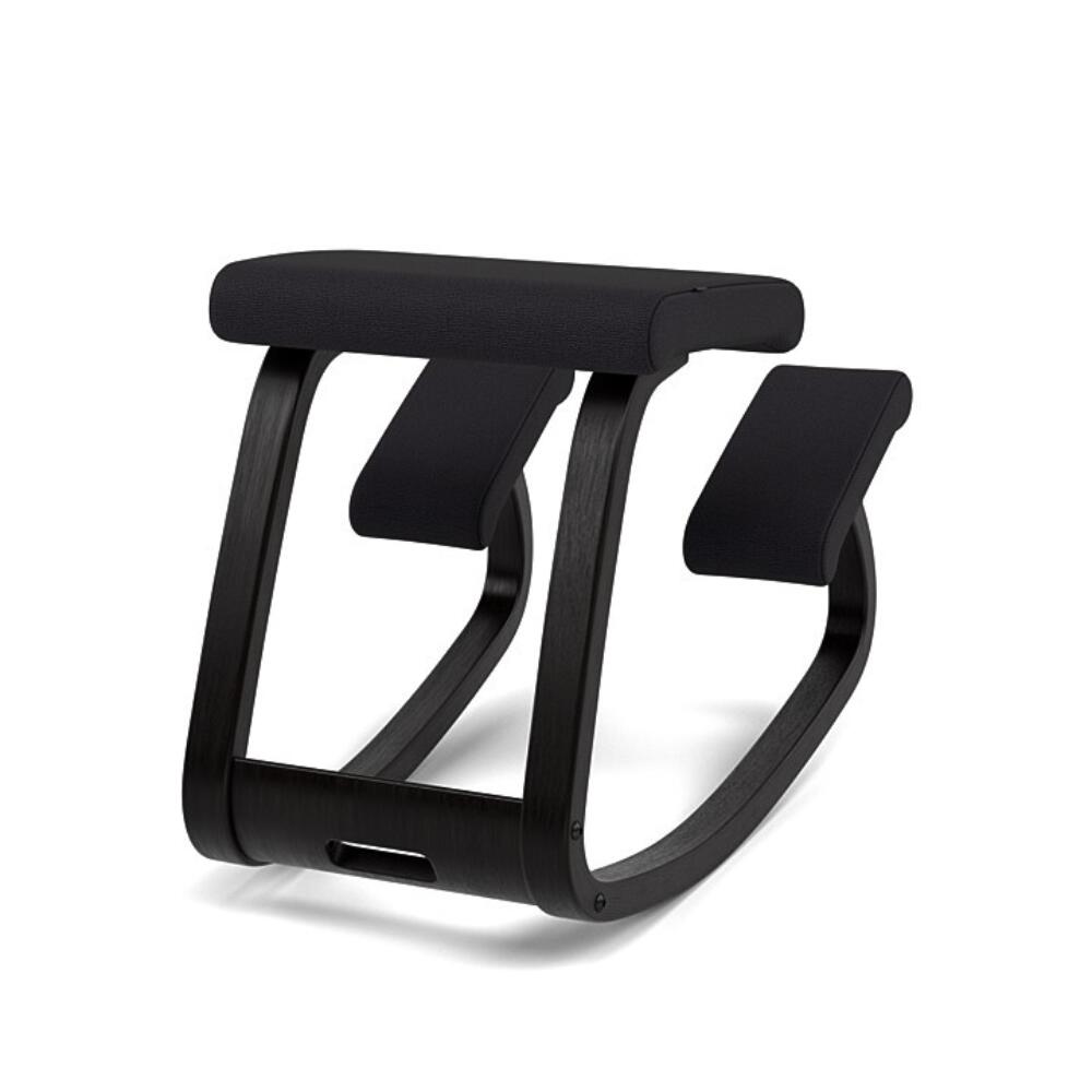 Achterkant Variér Variable Kniestoel Zonder Rugleuning Zwart