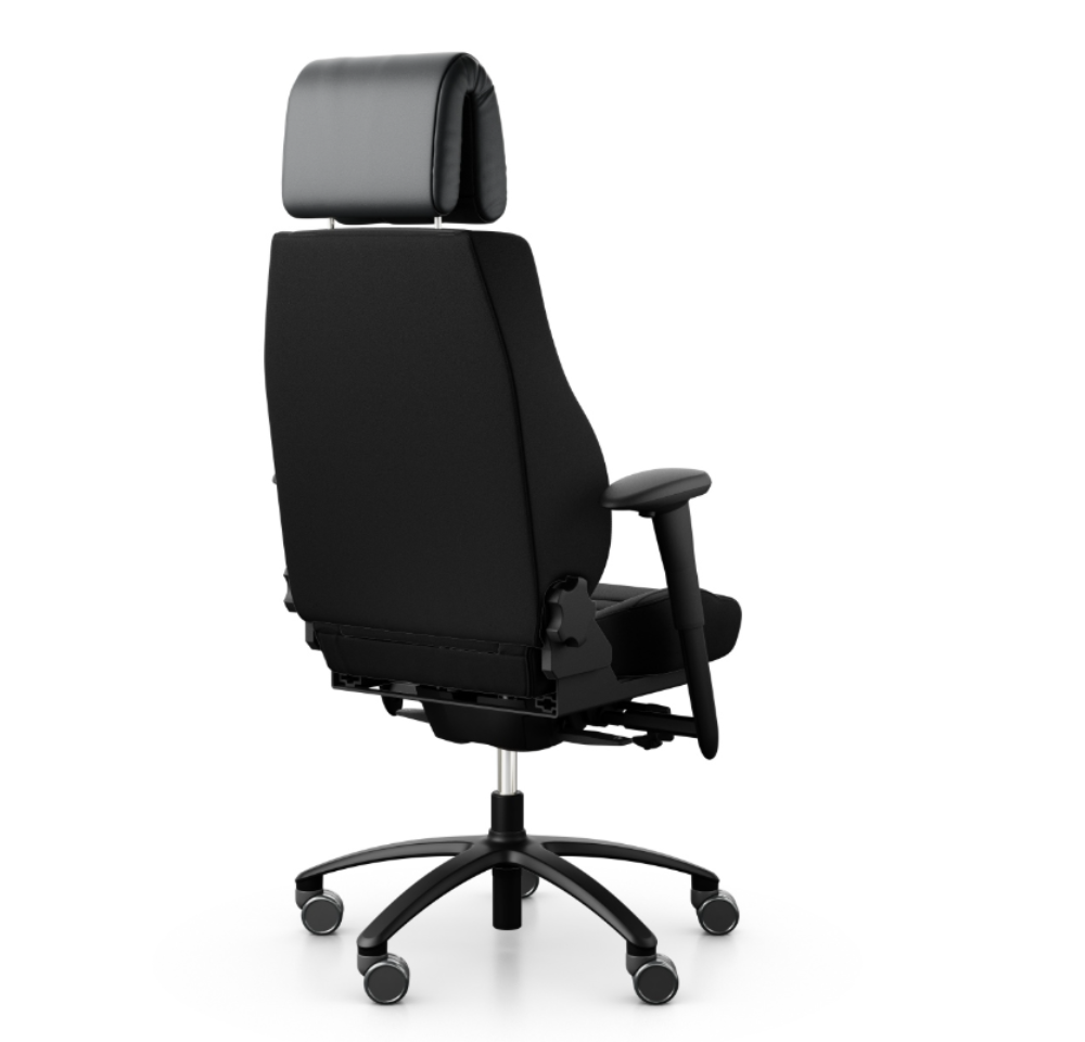 Achterkant BMA Secur Exclusive RH 24-uurs Bureaustoel – Zwart