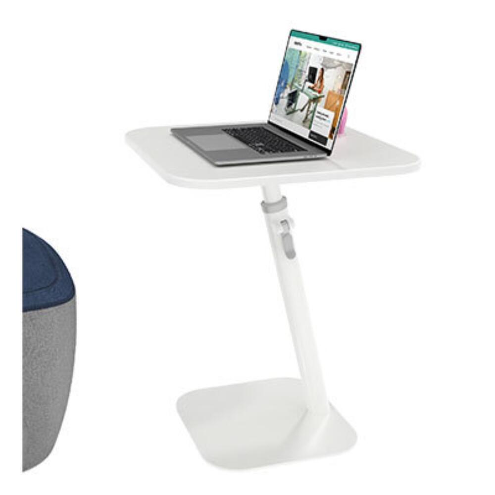 Addit Bento® adjustable laptop table 450 White