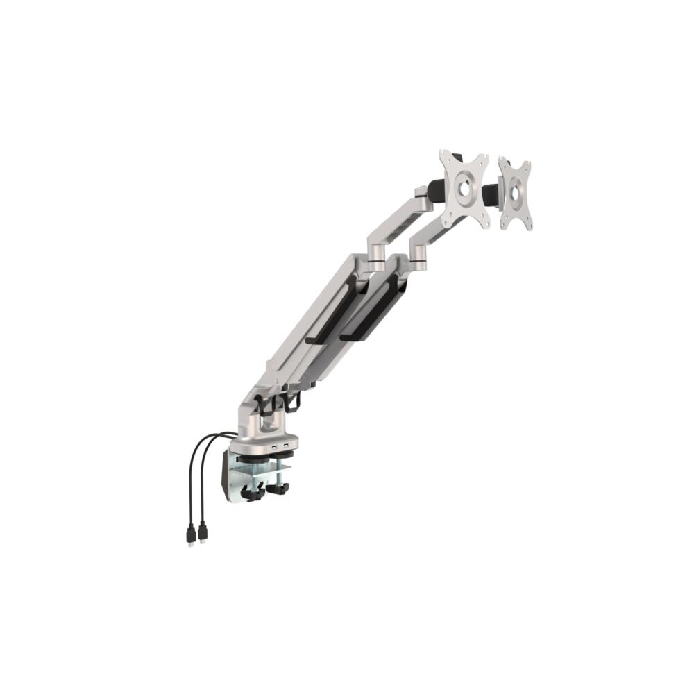 Monitor Arm Classic Dual Silver