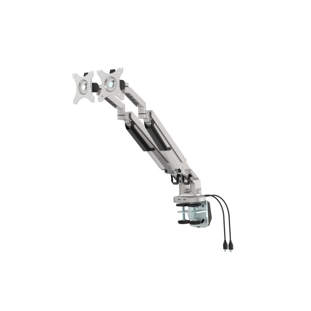 Monitor Arm Classic Dual Silver