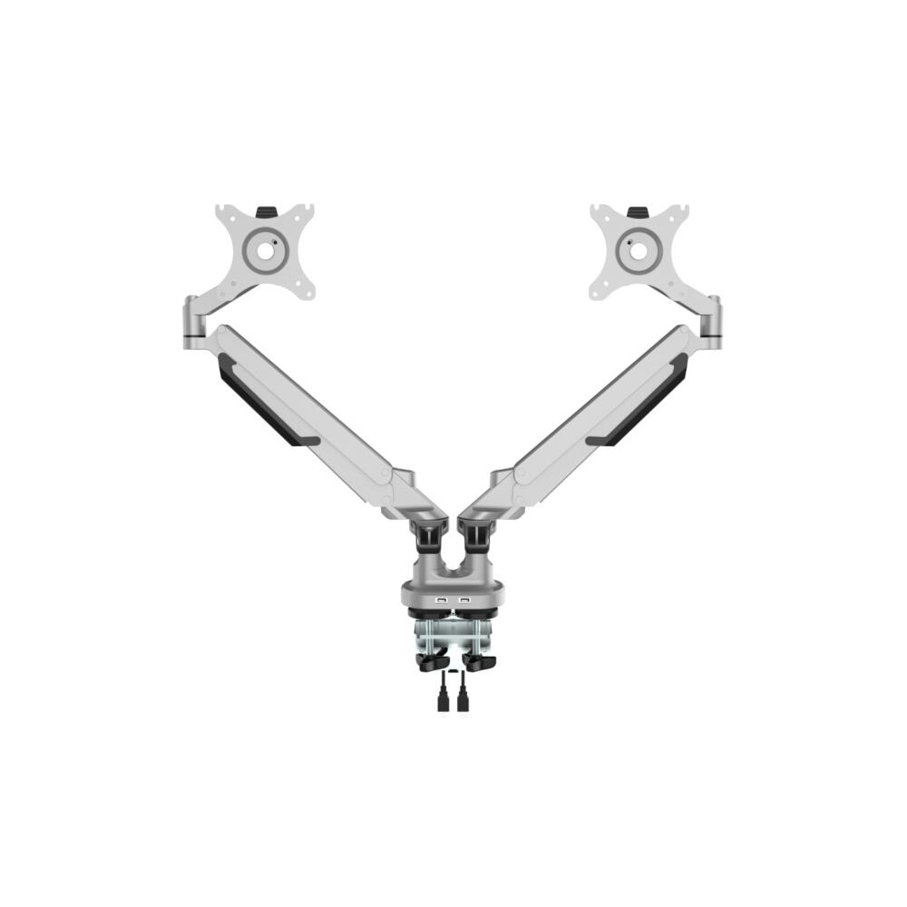 Monitor Arm Classic Dual Silver