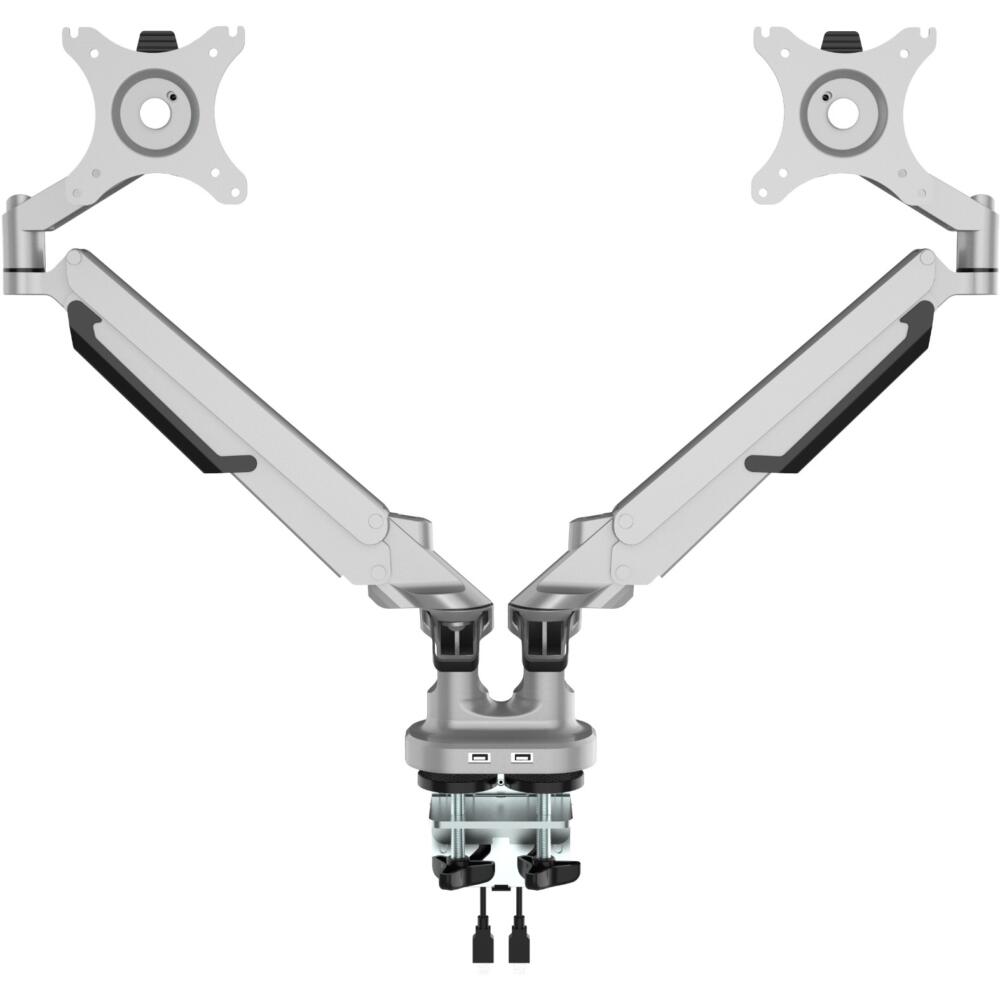 Monitor Arm Classic Dual Silver