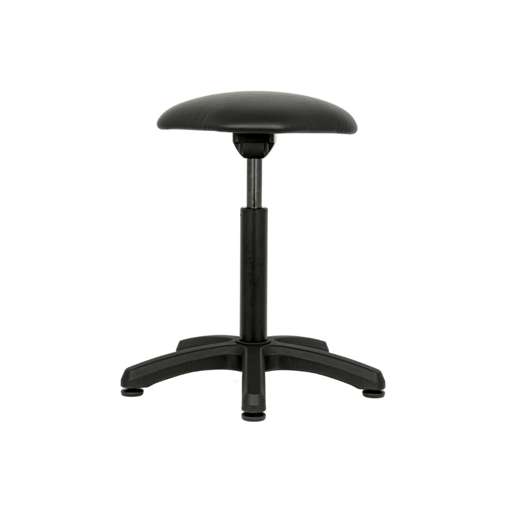 Vooraanzicht Balergo ergonomische balanskruk zwart