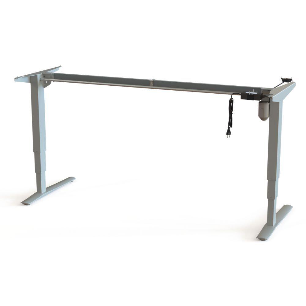 Conset 501 43 Elektrisch bureau onderstel zilver vooraanzicht